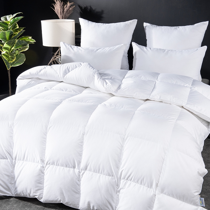 91家纺网 家纺一手货源 找家纺 （总）圣梦莱羽绒家纺 2025新款120支全棉纯棉羽绒冬被 95鹅绒被子加厚被芯羽绒（假一赔十万元）