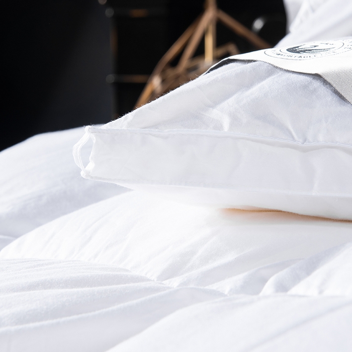 91家纺网 家纺一手货源 找家纺 （总）圣梦莱羽绒家纺 2025新款120支全棉纯棉羽绒冬被 95鹅绒被子加厚被芯羽绒（假一赔十万元）