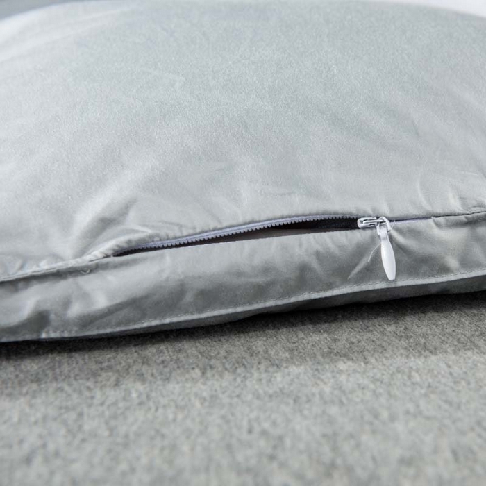 91家纺网 家纺一手货源 找家纺 圣梦莱羽绒家纺 2025新款120支全棉纯棉羽绒冬被 95鹅绒被子加厚被芯羽绒（假一赔十万元） 灰色