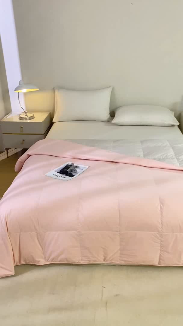 91家纺网 家纺一手货源 找家纺 （总）圣梦莱羽绒家纺 2025春夏新款可水洗羽绒夏被 90拒水白鸭绒被子被芯羽绒（假一赔十万元）