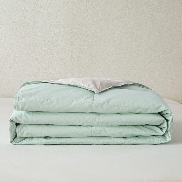 91家纺网 家纺一手货源 找家纺 （总）圣梦莱羽绒家纺 2025春夏新款可水洗羽绒夏被 90拒水白鸭绒被子被芯羽绒（假一赔十万元）