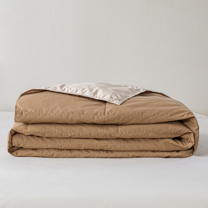 91家纺网 家纺一手货源 找家纺 （总）圣梦莱羽绒家纺 2025春夏新款可水洗羽绒夏被 90拒水白鸭绒被子被芯羽绒（假一赔十万元）