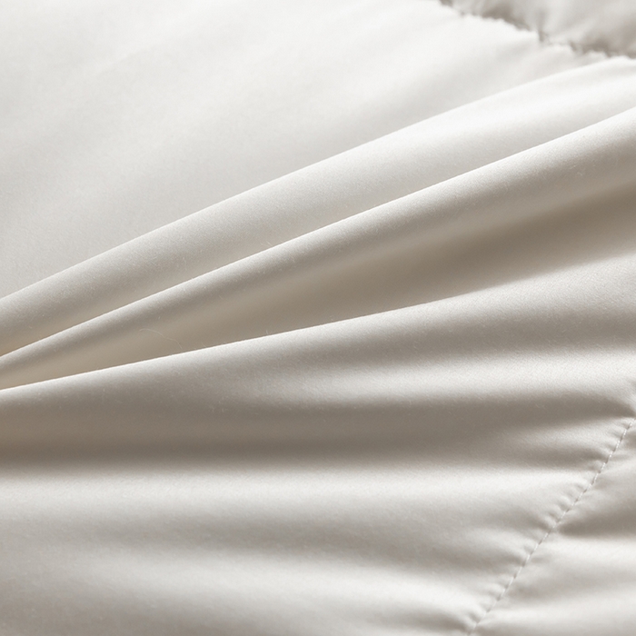 91家纺网 家纺一手货源 找家纺 圣梦莱羽绒家纺 2025新款真丝被壳羽绒冬被95鹅绒被子加厚被芯羽绒 95白鹅绒被（ 假一赔十万元） 白色