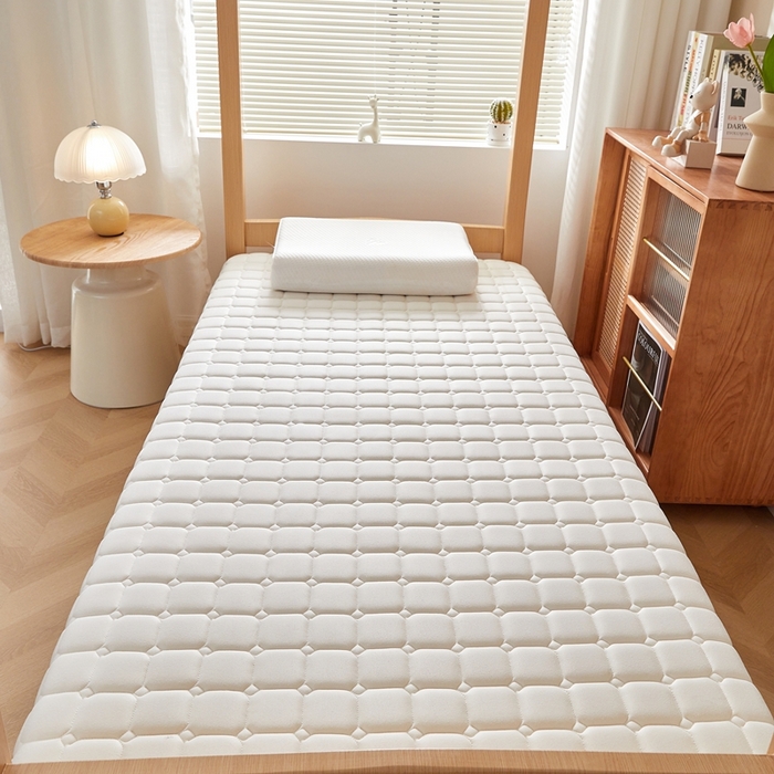 91家纺网 家纺一手货源 找家纺 （总）希廷顿 2025春夏新款方格宿舍床垫单床垫