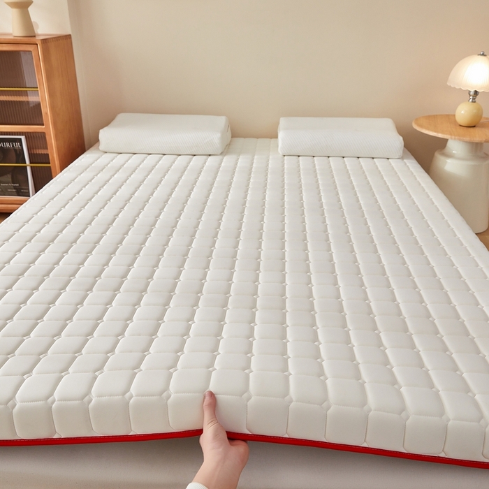 91家纺网 家纺一手货源 找家纺 （总）希廷顿 2025春夏新款方格床垫单床垫