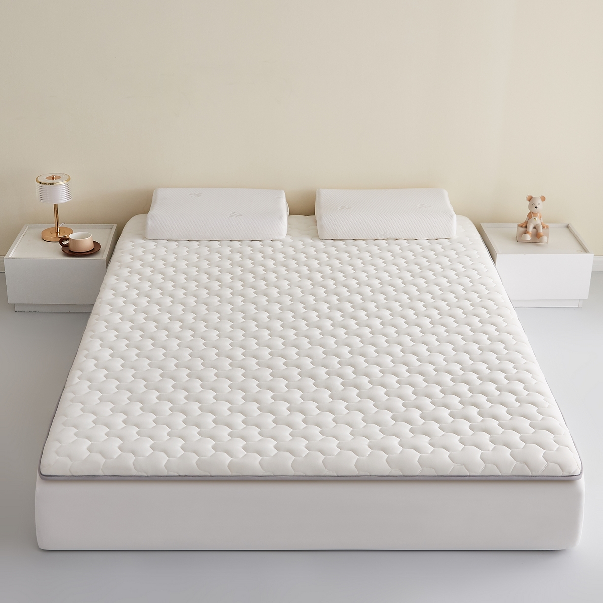 91家纺网 家纺一手货源 找家纺 （总）希廷顿 2025春夏新款多边形床垫单床垫