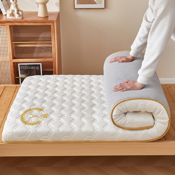 91家纺网 家纺一手货源 找家纺 希廷顿 2025春夏新款足球宿舍床垫单床垫 白色-足球-A+烫画