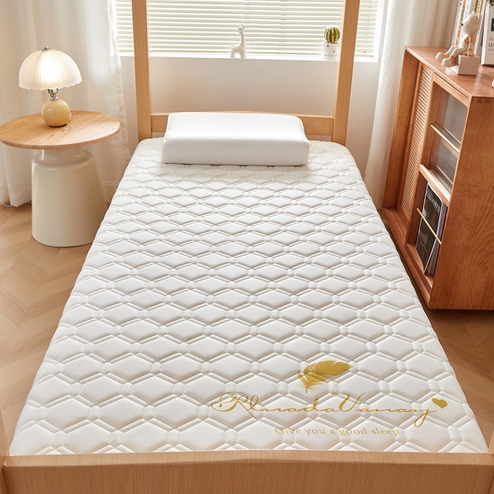 91家纺网 家纺一手货源 找家纺 希廷顿 2025春夏新款足球宿舍床垫单床垫 白色-足球-羽毛烫画