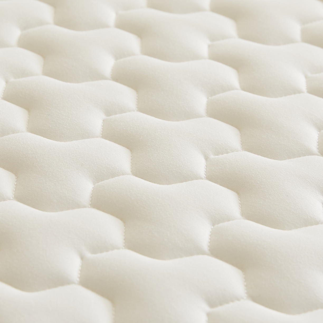 91家纺网 家纺一手货源 找家纺 希廷顿 2025春夏新款多边形宿舍床垫单床垫 白色-多边形