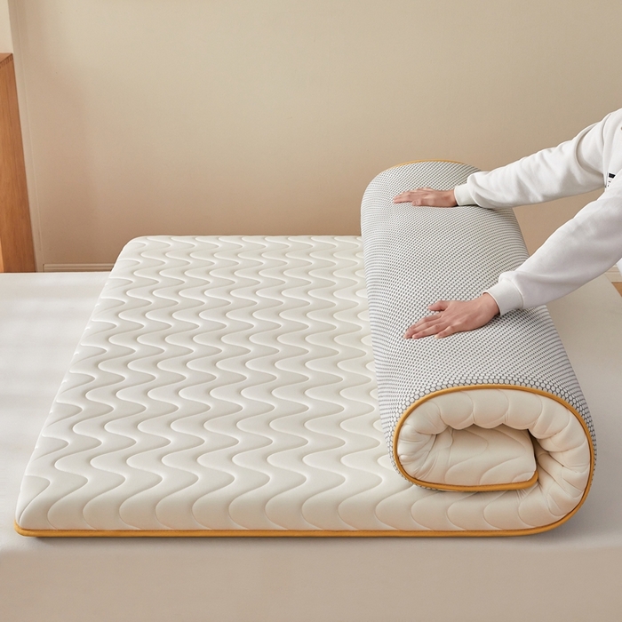 91家纺网 家纺一手货源 找家纺 希廷顿 2025春夏新款波浪床垫单床垫 白色-波浪