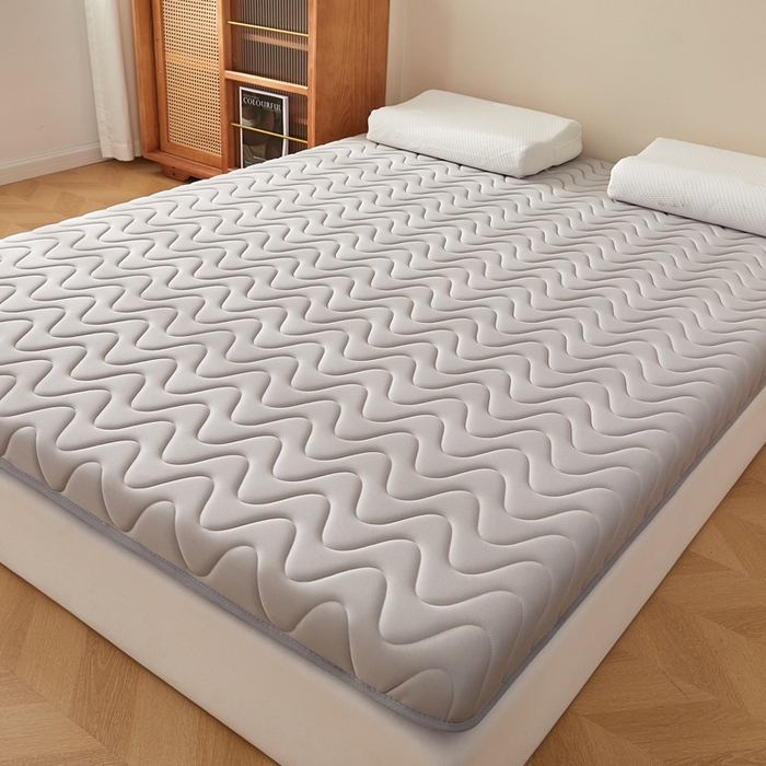 91家纺网 家纺一手货源 找家纺 希廷顿 2025春夏新款波浪床垫单床垫 浅灰-波浪