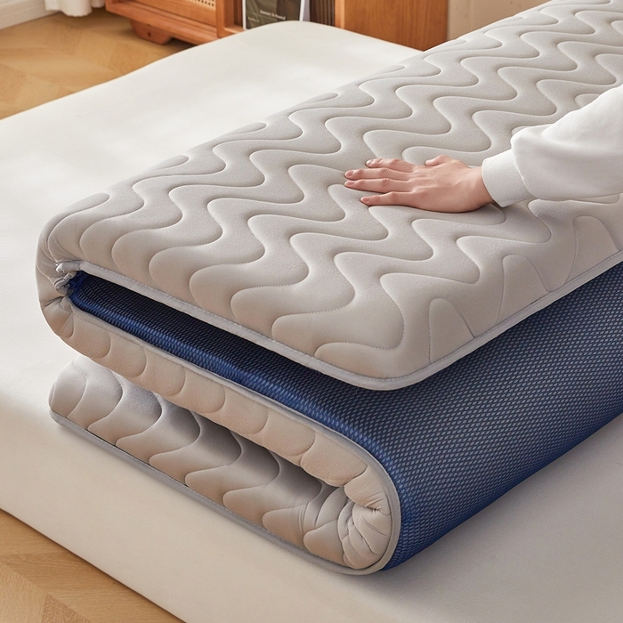 91家纺网 家纺一手货源 找家纺 希廷顿 2025春夏新款波浪床垫单床垫 浅灰-波浪