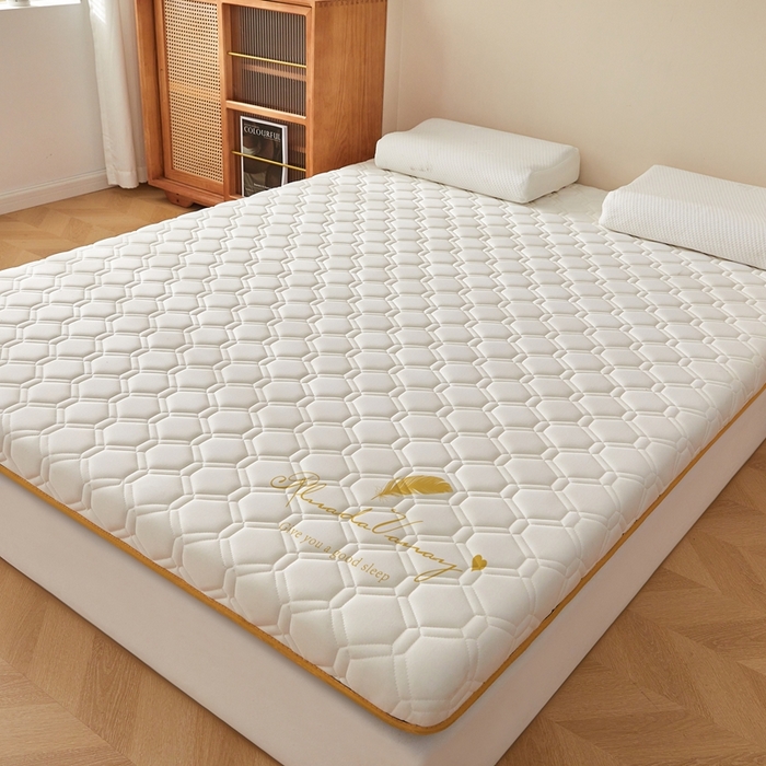 91家纺网 家纺一手货源 找家纺 希廷顿 2025春夏新款足球床垫单床垫 白色-足球-羽毛烫画