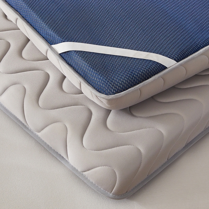 91家纺网 家纺一手货源 找家纺 希廷顿 2025春夏新款波浪床垫单床垫 浅灰-波浪-A+烫画