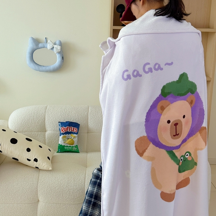 91家纺网 家纺一手货源 找家纺 美乐迪2025四季款双面牛奶绒毛毯空调毯 卡皮巴拉