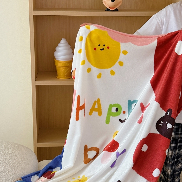 91家纺网 家纺一手货源 找家纺 美乐迪2025四季款双面牛奶绒毛毯空调毯 四口之家