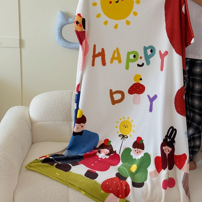 91家纺网 家纺一手货源 找家纺 美乐迪2025四季款双面牛奶绒毛毯空调毯 四口之家