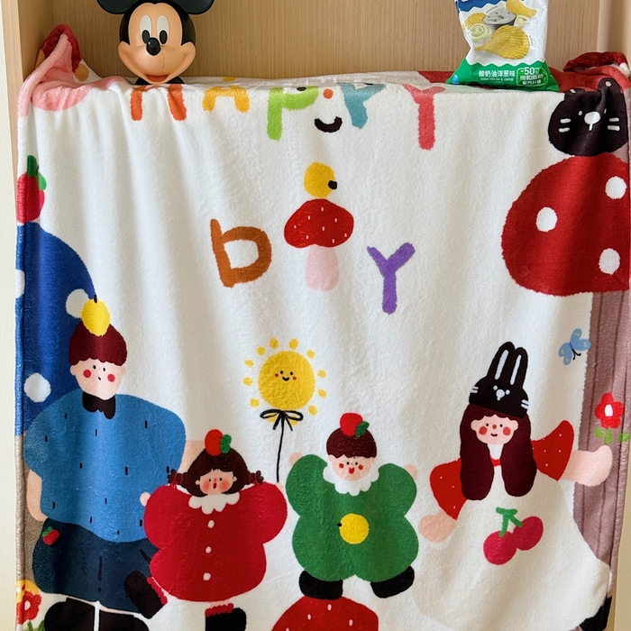 91家纺网 家纺一手货源 找家纺 美乐迪2025四季款双面牛奶绒毛毯空调毯 四口之家