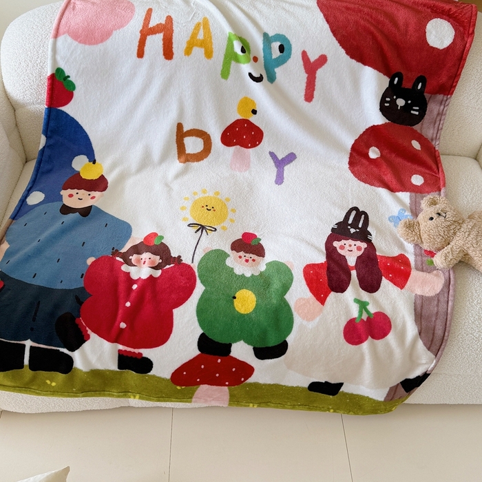 91家纺网 家纺一手货源 找家纺 美乐迪2025四季款双面牛奶绒毛毯空调毯 四口之家