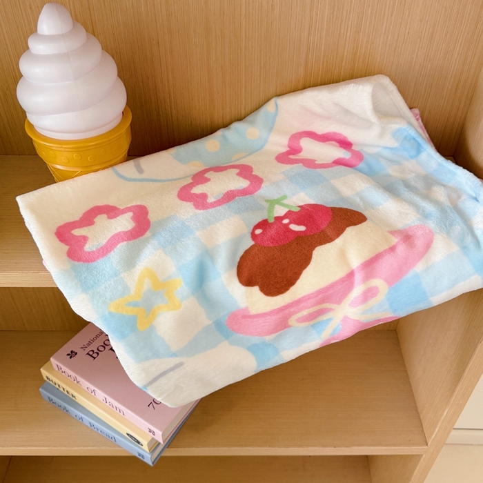 91家纺网 家纺一手货源 找家纺 美乐迪2025四季款双面牛奶绒毛毯空调毯 夏日猫咪