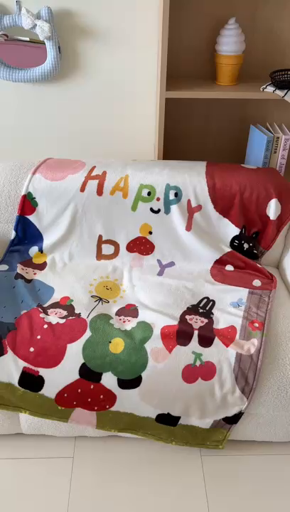 91家纺网 家纺一手货源 找家纺 美乐迪2025四季款双面牛奶绒毛毯空调毯 四口之家