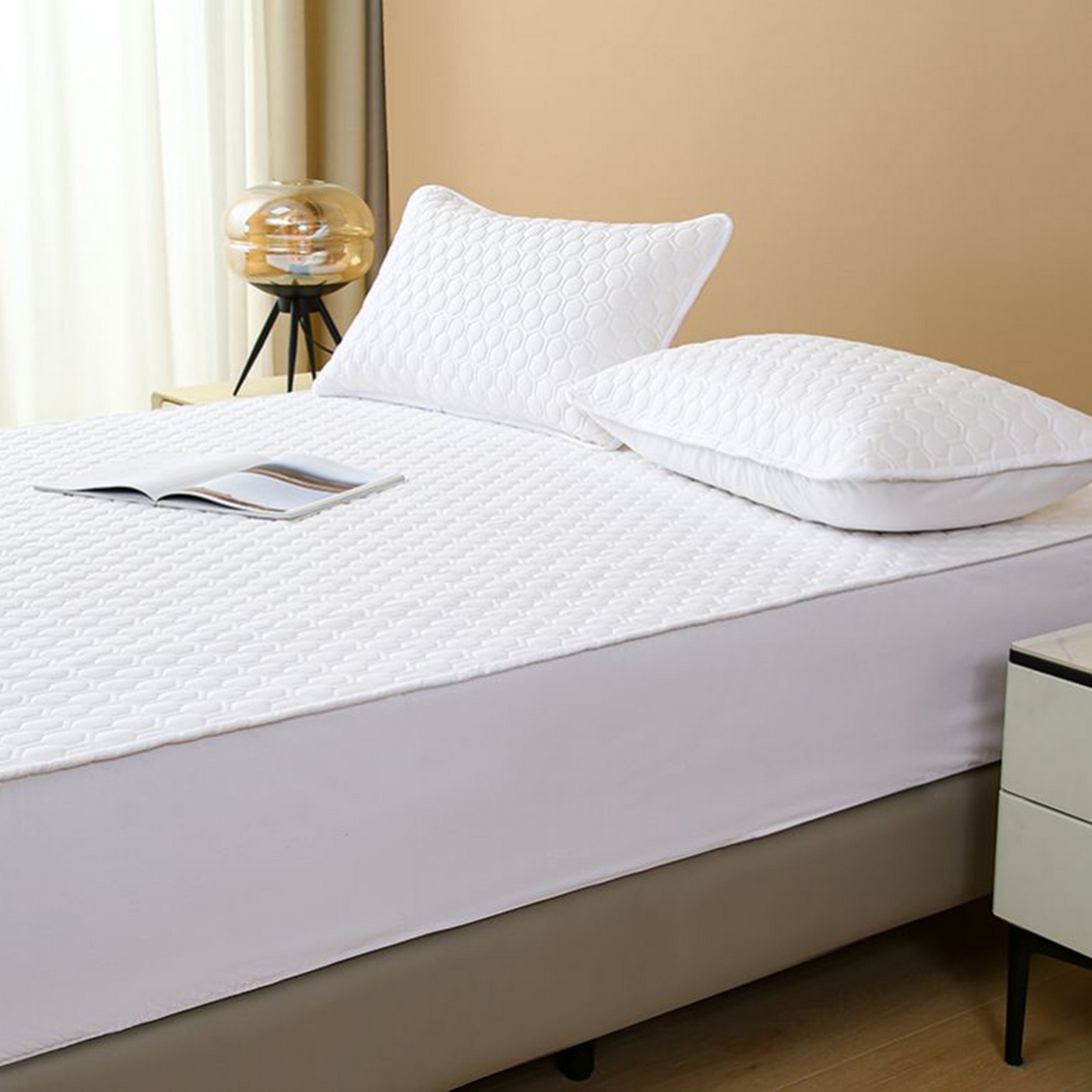 91家纺网 家纺一手货源 找家纺 （总）云玲时尚 2025新款夹棉抗菌防水床笠