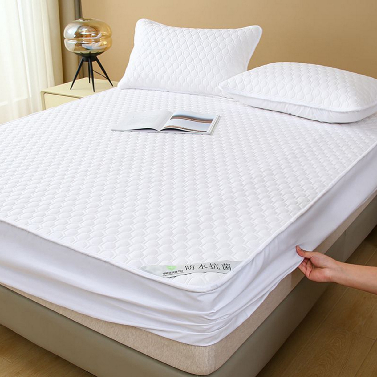 91家纺网 家纺一手货源 找家纺 （总）云玲时尚 2025新款夹棉抗菌防水床笠