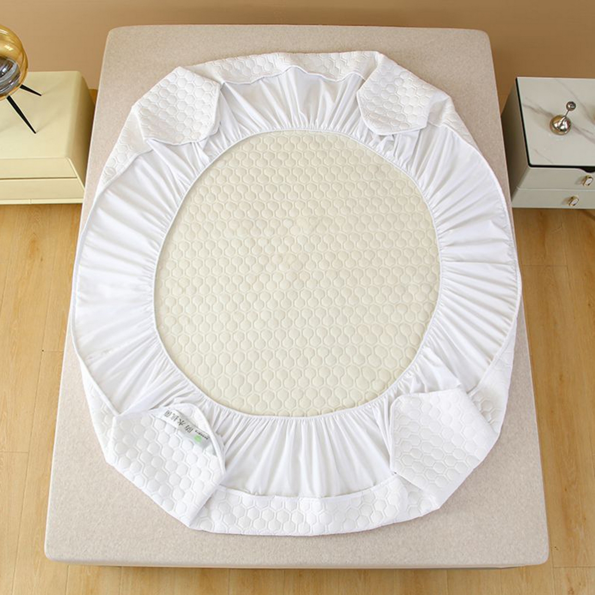 91家纺网 家纺一手货源 找家纺 （总）云玲时尚 2025新款夹棉抗菌防水床笠