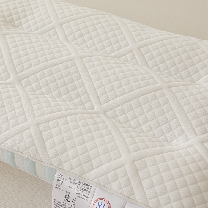 91家纺网 家纺一手货源 找家纺 赛格时代家居 2025新款针织舒适护颈羽丝绒枕 蓝色/只