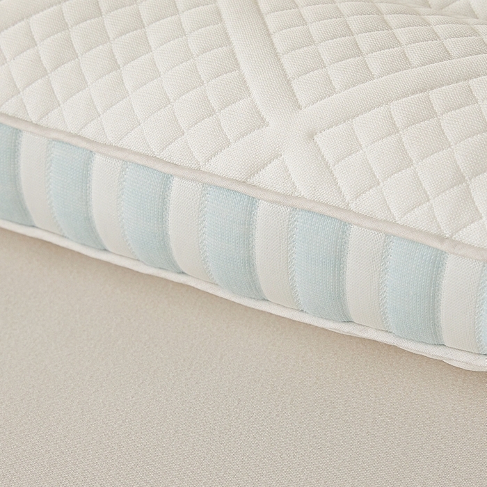 91家纺网 家纺一手货源 找家纺 赛格时代家居 2025新款针织舒适护颈羽丝绒枕 蓝色/只