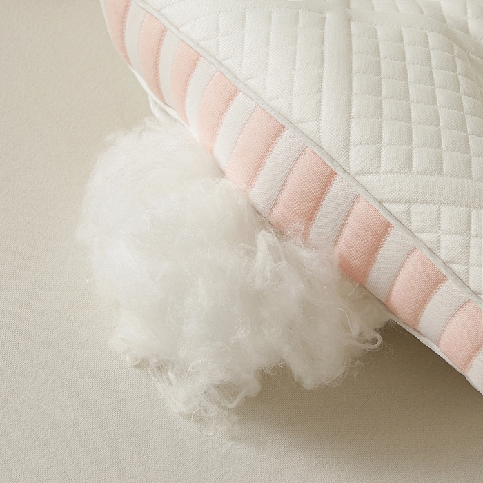 91家纺网 家纺一手货源 找家纺 赛格时代家居 2025新款针织舒适护颈羽丝绒枕 粉色/对