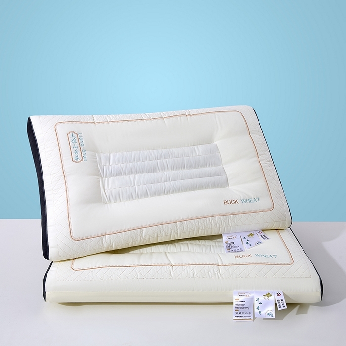 91家纺网 家纺一手货源 找家纺 木子晗 2025新款大凉山苦荞枕枕头枕芯 大凉山苦荞枕 48x74cm中枕/只