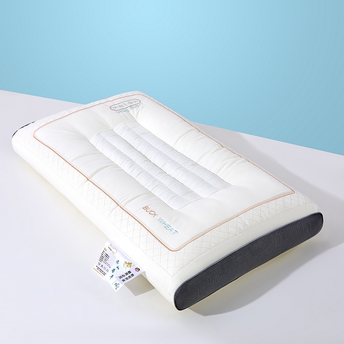 91家纺网 家纺一手货源 找家纺 木子晗 2025新款大凉山苦荞枕枕头枕芯 大凉山苦荞枕 48x74cm高枕/只