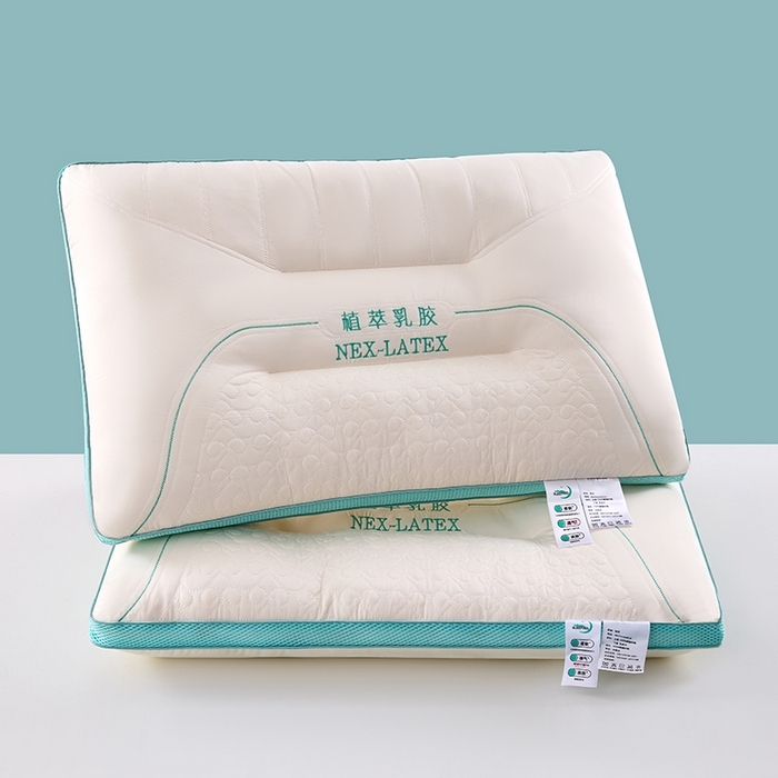 91家纺网 家纺一手货源 找家纺 木子晗 2025新款凉感丝植萃乳胶枕枕头枕芯 凉感丝植萃乳胶枕 48x74cm低枕/只