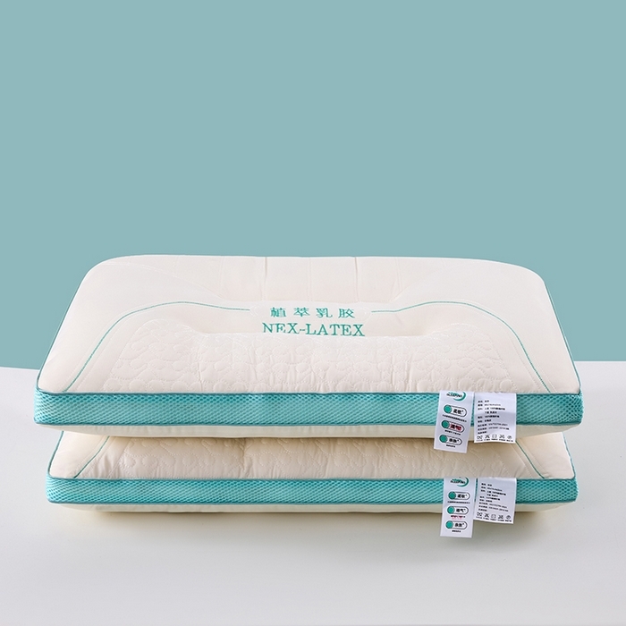 91家纺网 家纺一手货源 找家纺 木子晗 2025新款凉感丝植萃乳胶枕枕头枕芯 凉感丝植萃乳胶枕 48x74cm中枕/只