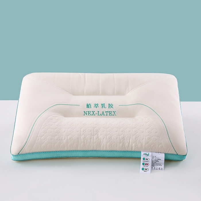 91家纺网 家纺一手货源 找家纺 木子晗 2025新款凉感丝植萃乳胶枕枕头枕芯 凉感丝植萃乳胶枕 48x74cm中枕/只