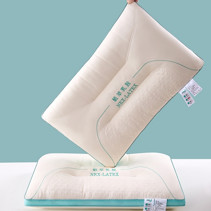 木子晗 2025新款凉感丝植萃乳胶枕枕头枕芯 凉感丝植萃乳胶枕 48x74cm高枕/只