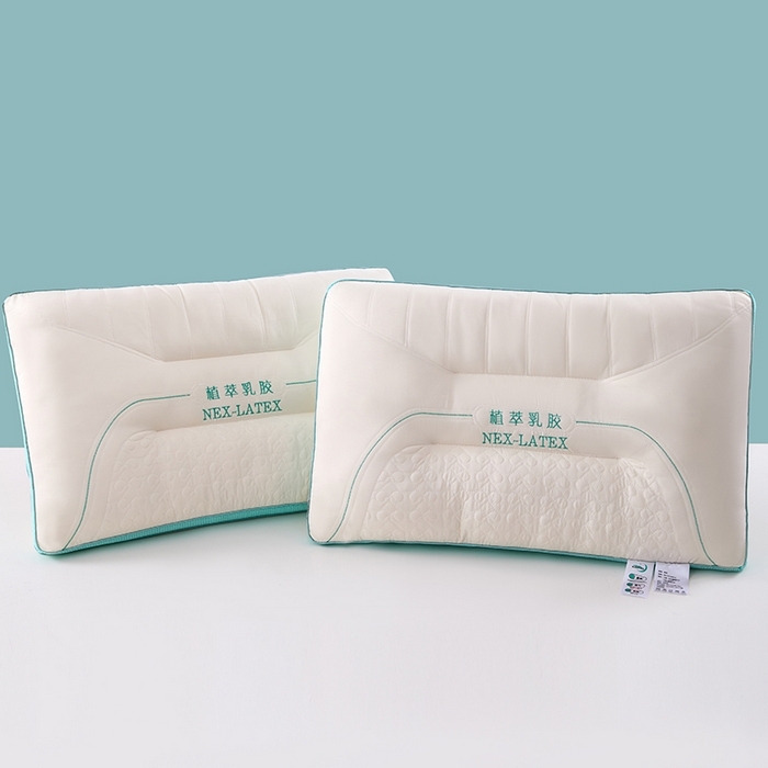 91家纺网 家纺一手货源 找家纺 木子晗 2025新款凉感丝植萃乳胶枕枕头枕芯 凉感丝植萃乳胶枕 48x74cm高枕/只