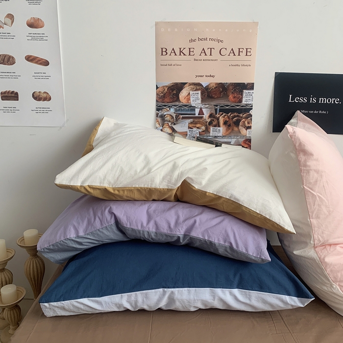 91家纺网 家纺一手货源 找家纺 （总）柚可家居 2024新款40支全棉色织水洗棉单品系列-单枕套