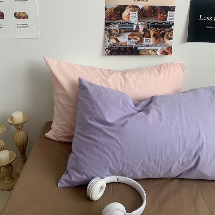 91家纺网 家纺一手货源 找家纺 （总）柚可家居 2024新款40支全棉色织水洗棉单品系列-单枕套