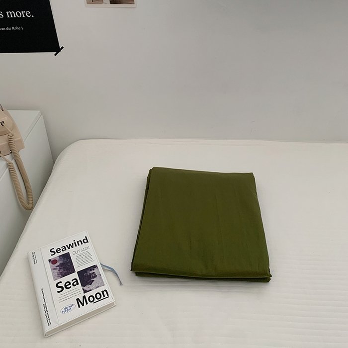 91家纺网 家纺一手货源 找家纺 柚可家居 2024新款40支全棉色织水洗棉单品系列-单被套 巧克力