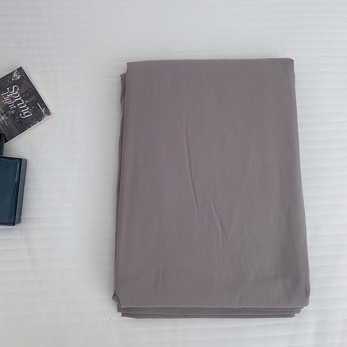 柚可家居 2024新款40支全棉色织水洗棉单品系列-单床单 浅灰