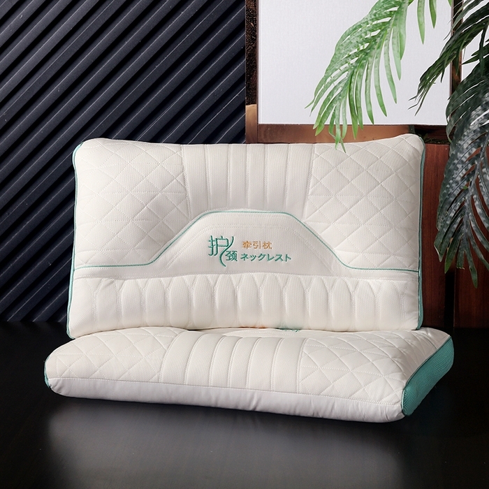 木子晗 2025新款SPA护颈牵引枕枕头枕芯 护颈牵引枕 48x74cm中枕/只