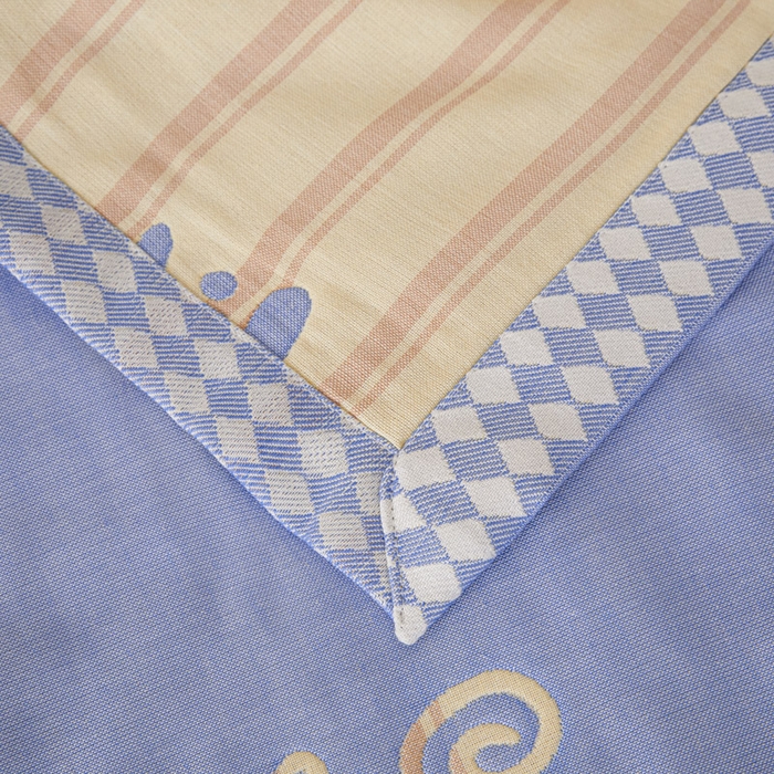 91家纺网 家纺一手货源 找家纺 悦然毛巾被 2025新款八层纱布盖毯毛巾被夏被夏凉被空调被 梦幻光影蓝