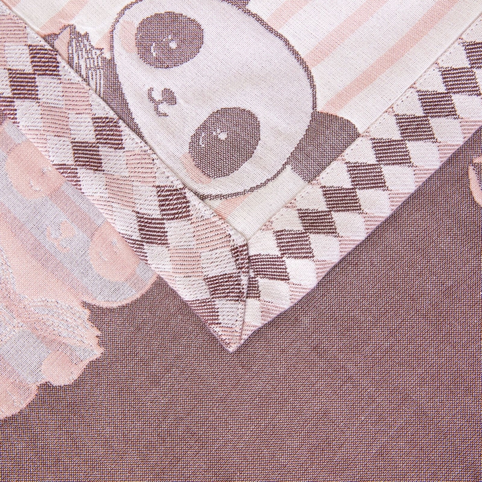 91家纺网 家纺一手货源 找家纺 悦然毛巾被 2025新款八层纱布盖毯毛巾被夏被夏凉被空调被 趣味彩条粉