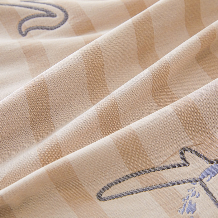 91家纺网 家纺一手货源 找家纺 悦然毛巾被 2025新款八层纱布盖毯毛巾被夏被夏凉被空调被 纱语星辰咖