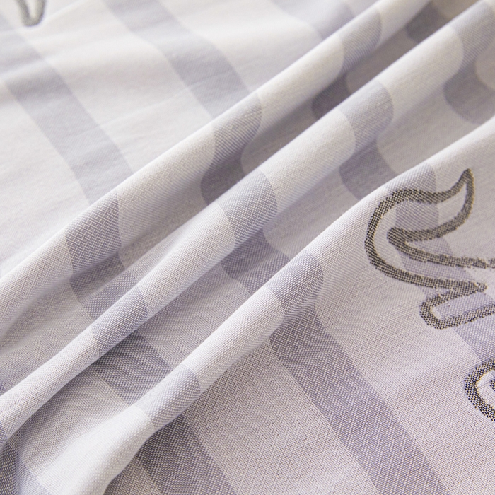 91家纺网 家纺一手货源 找家纺 悦然毛巾被 2025新款八层纱布盖毯毛巾被夏被夏凉被空调被 纱语星辰蓝