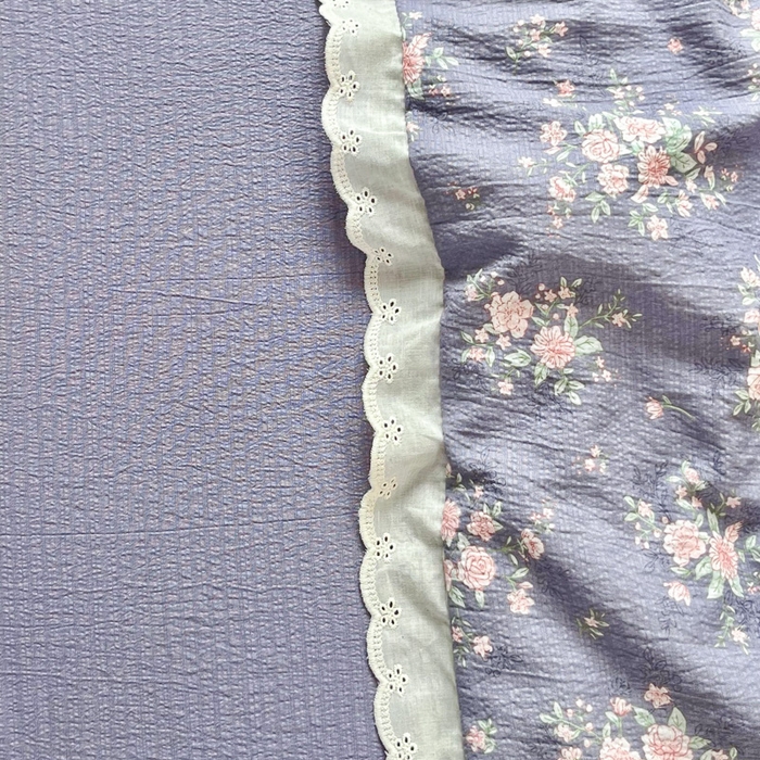 91家纺网 家纺一手货源 找家纺 （总）斯卡诺家纺 2025新款纯棉花边双层纱夏被四件套水洗棉夏被四件套