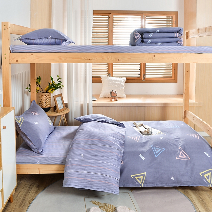 91家纺网 家纺一手货源 找家纺 小雨家纺 2026新款12868纯棉三件套 夏末-灰