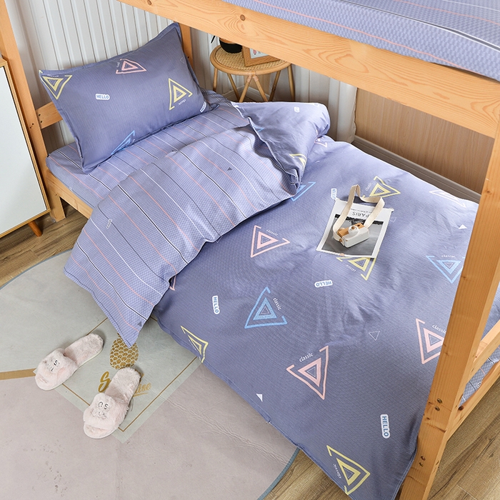 91家纺网 家纺一手货源 找家纺 小雨家纺 2026新款12868纯棉三件套 夏末-灰